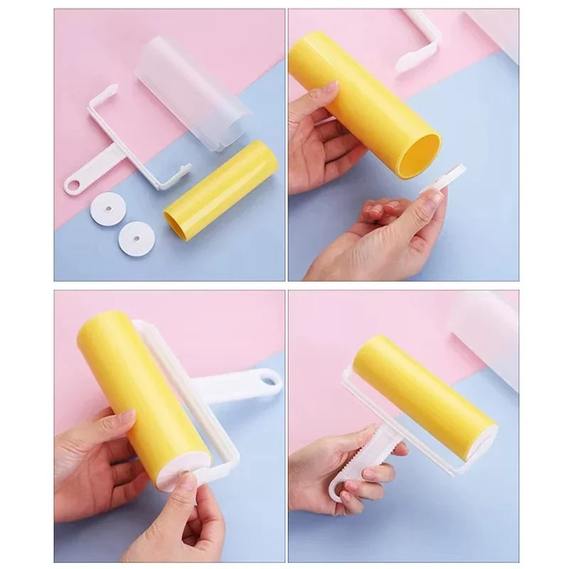 Large Reusable Lint & Pet Hair Roller – Washable Sticky Remover for Clothes & Furniture